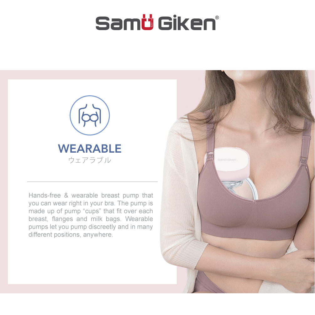 SAMU GIKEN WEARABLE AND HANDS-FREE AUTOMATIC BREAST PUMP